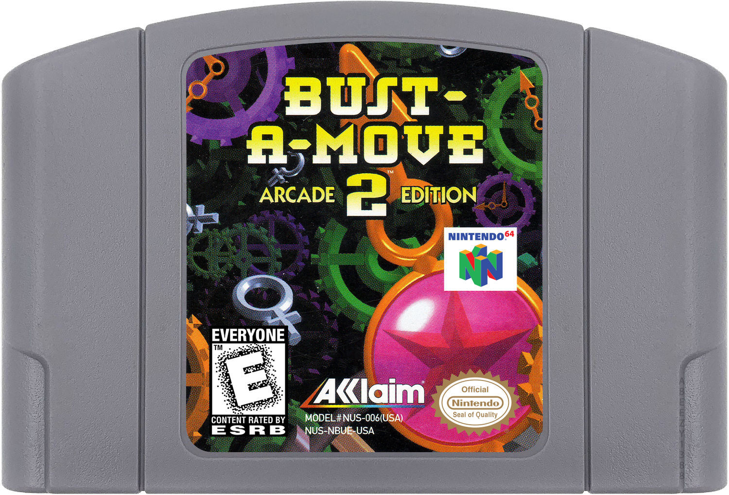 Bust-A-Move 2 - Arcade Edition Cartridge Label