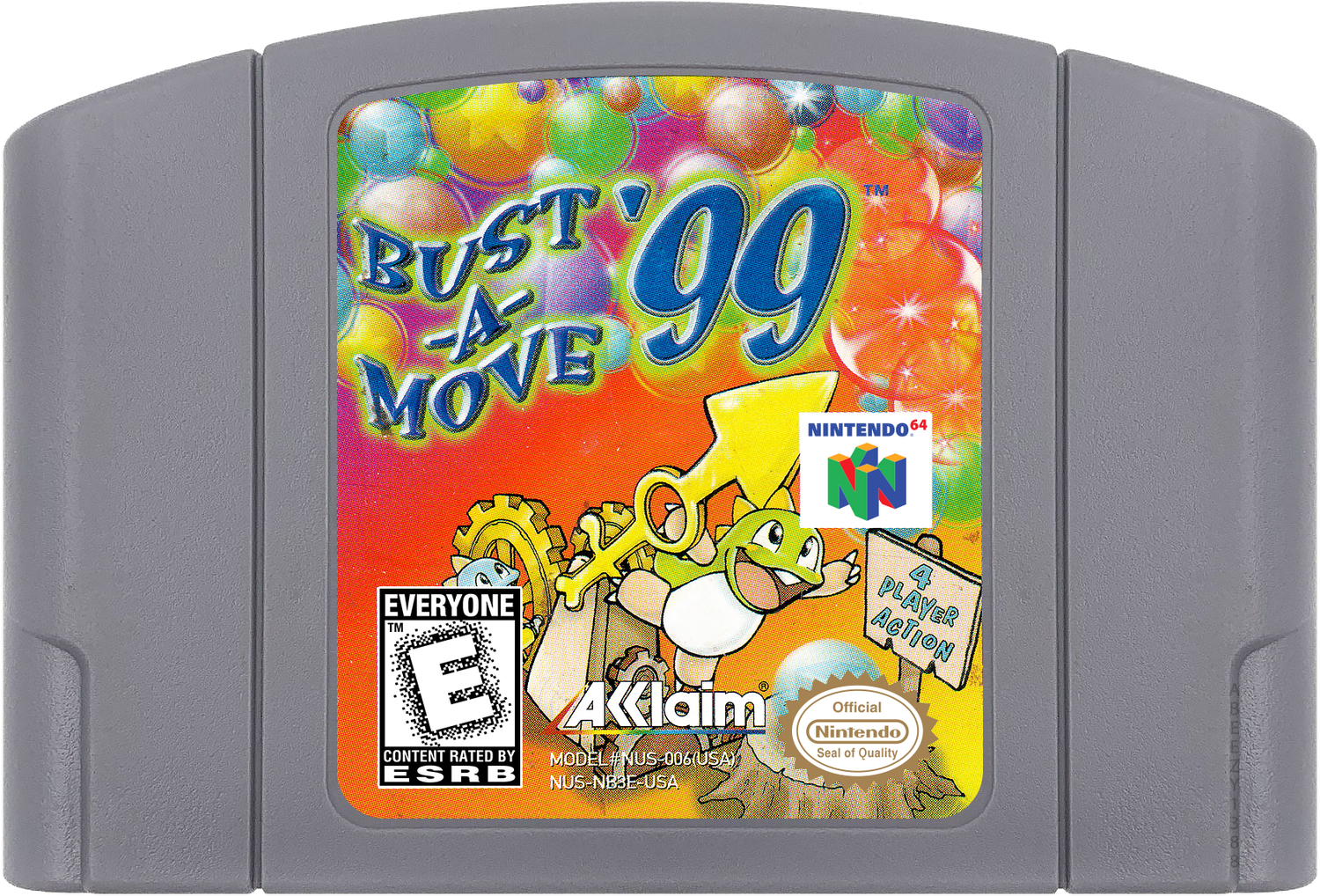 Bust-A-Move '99 Cartridge Label