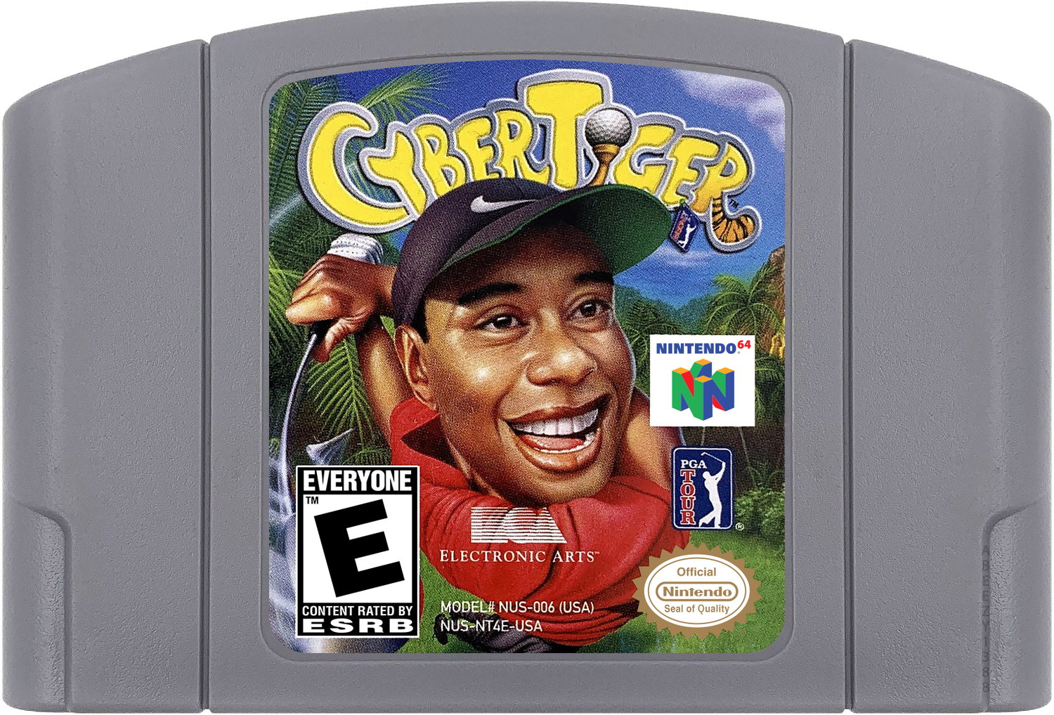 CyberTiger Cartridge Label