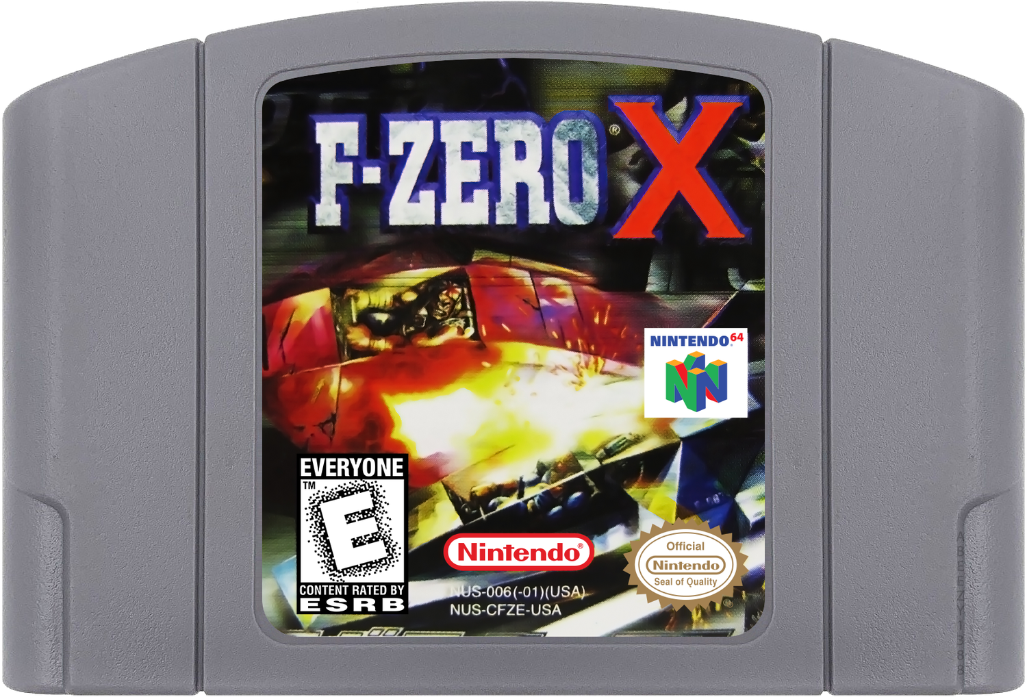 F-Zero X Cartridge Label