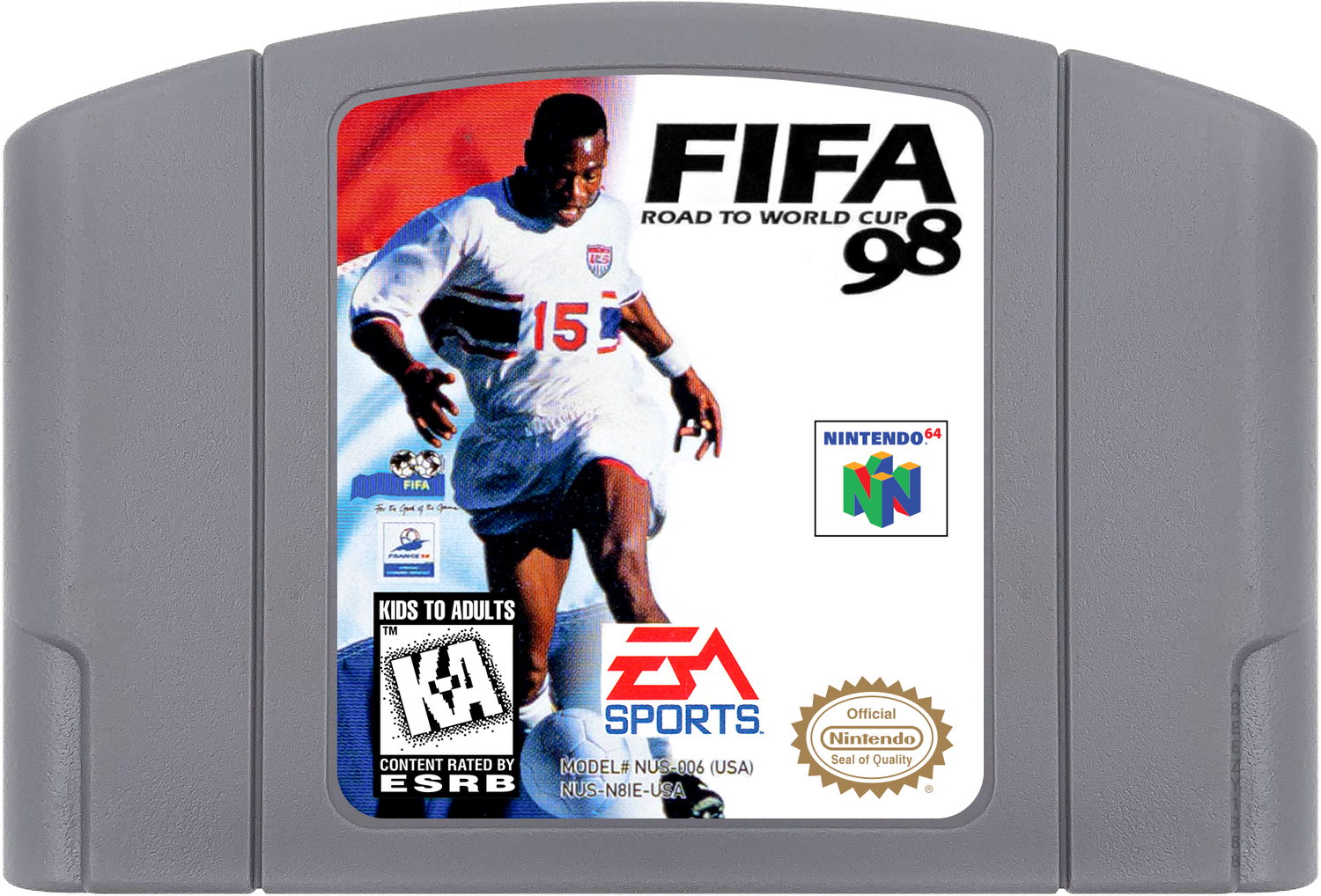 FIFA - Road to World Cup 98 Cartridge Label