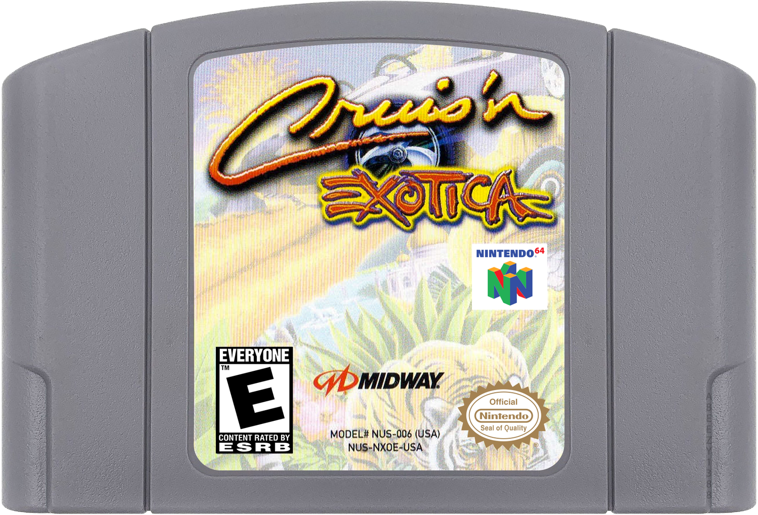 Cruis'n Exotica Cartridge Label