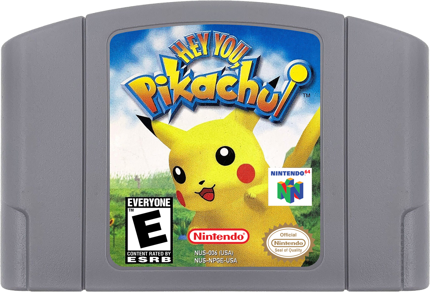 Hey You, Pikachu! Cartridge Label