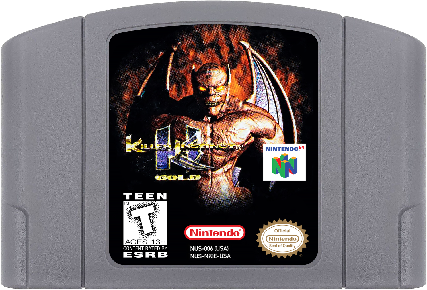 Killer Instinct Gold Cartridge Label