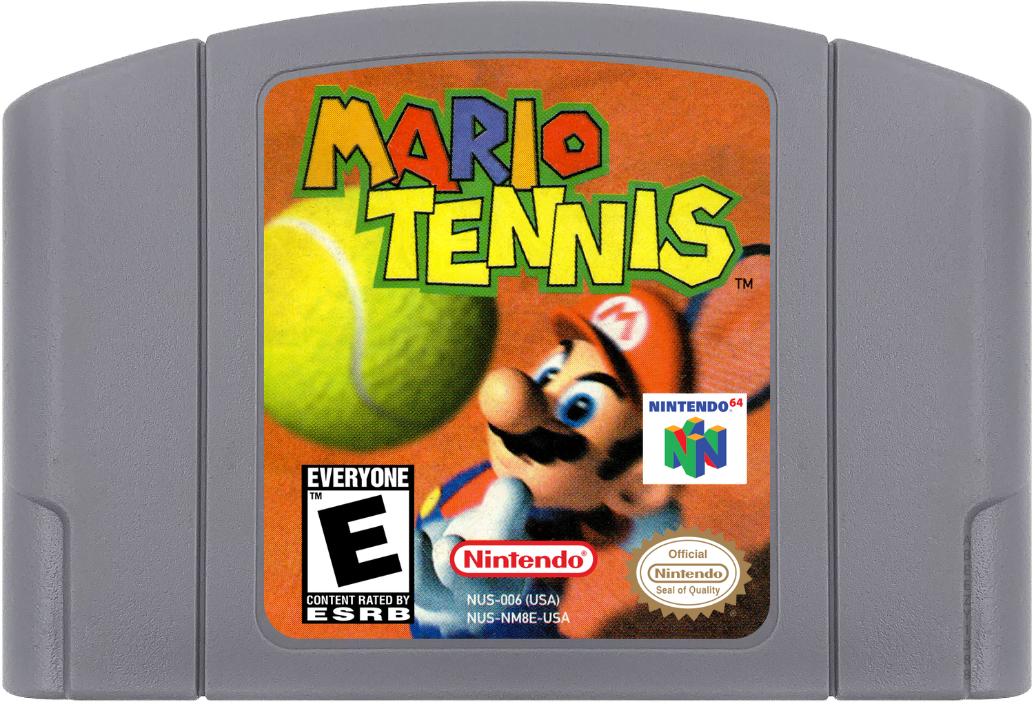 Mario Tennis Cartridge Label