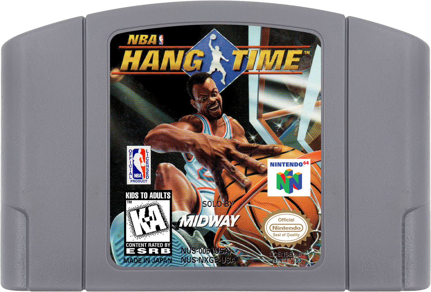 NBA Hangtime Cartridge Label