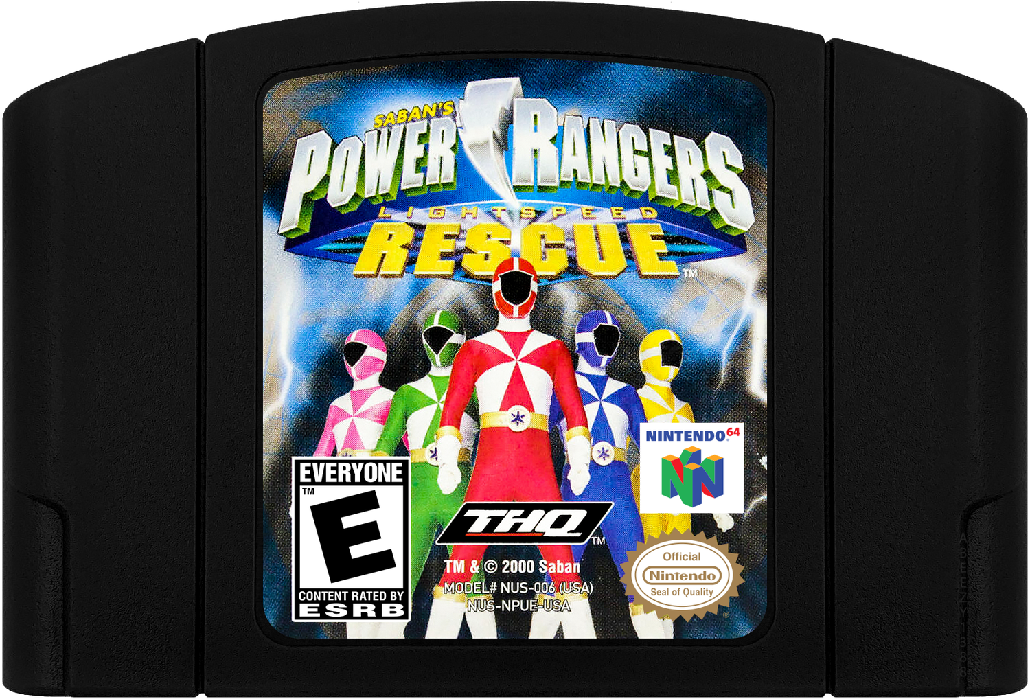 Power Rangers - Lightspeed Rescue Cartridge Label