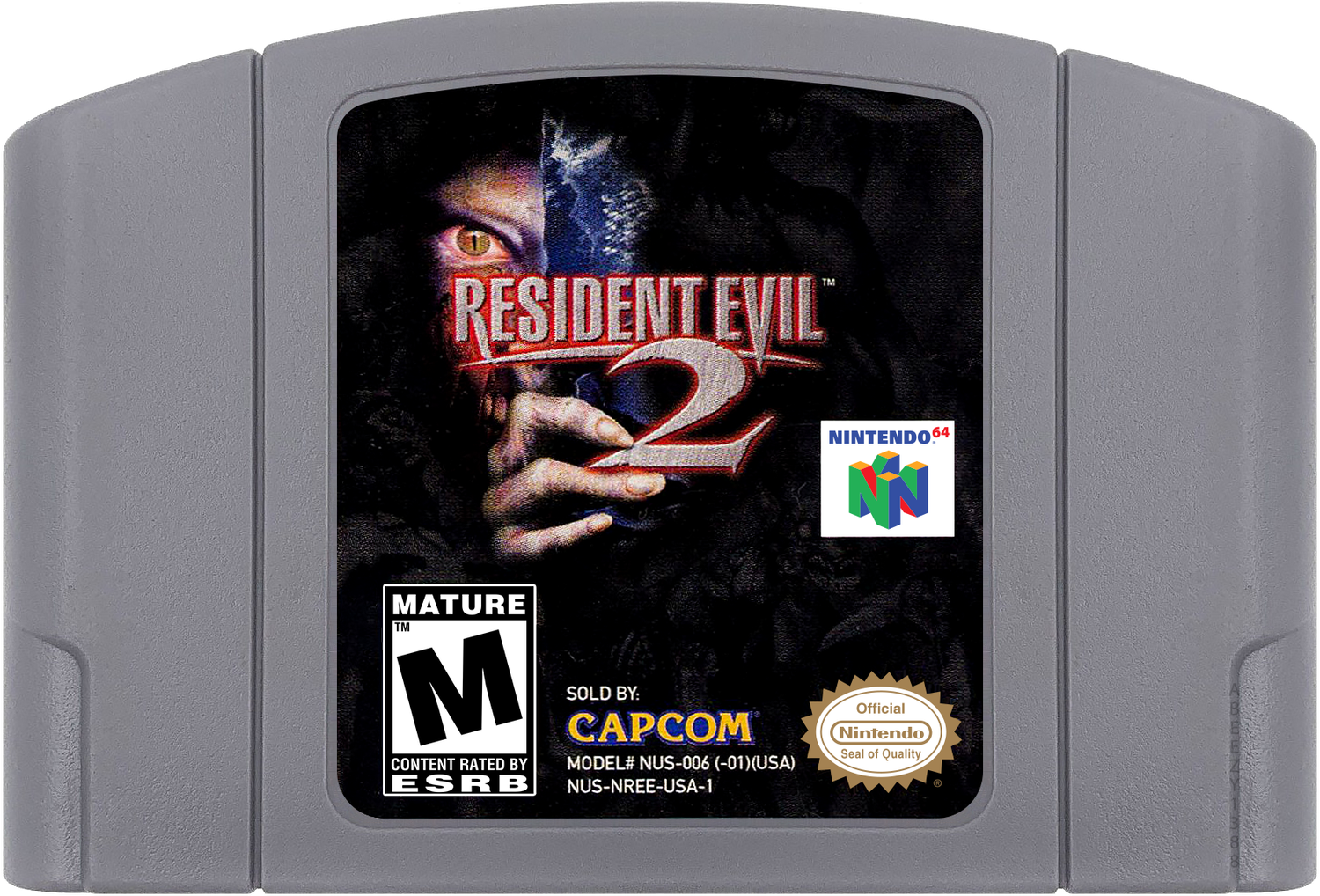 Resident Evil 2 Cartridge Label