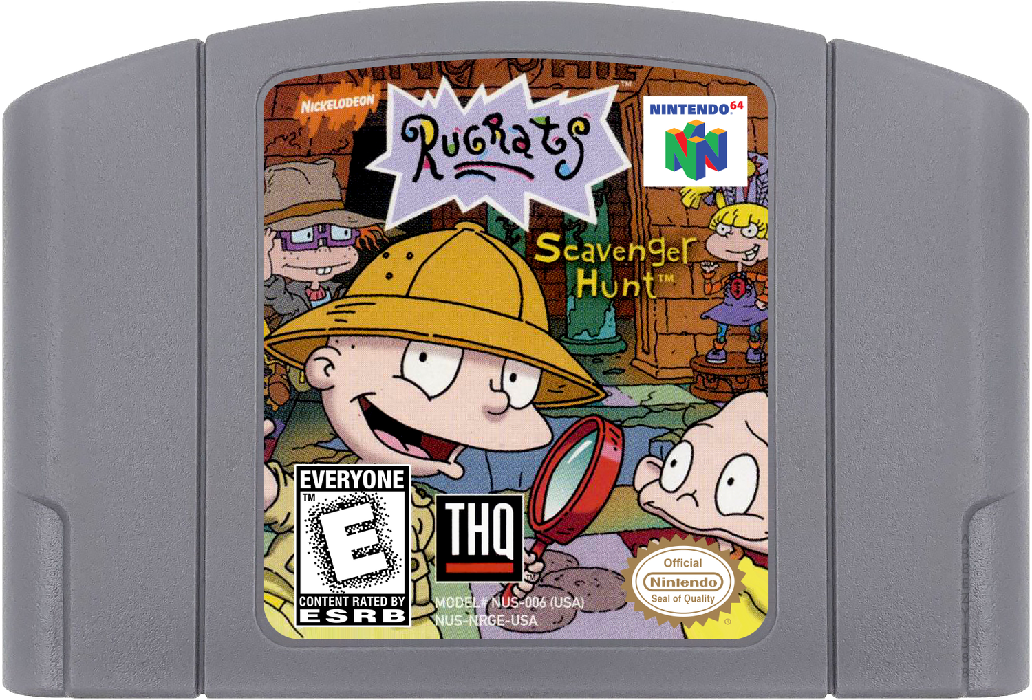 Rugrats - Scavenger Hunt Cartridge Label