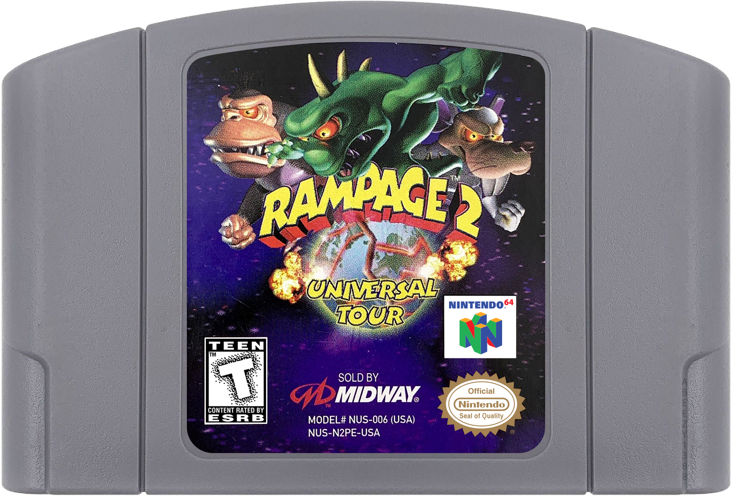 Rampage 2 - Universal Tour Cartridge Label