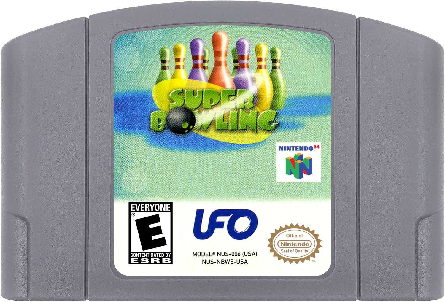 Super Bowling Cartridge Label