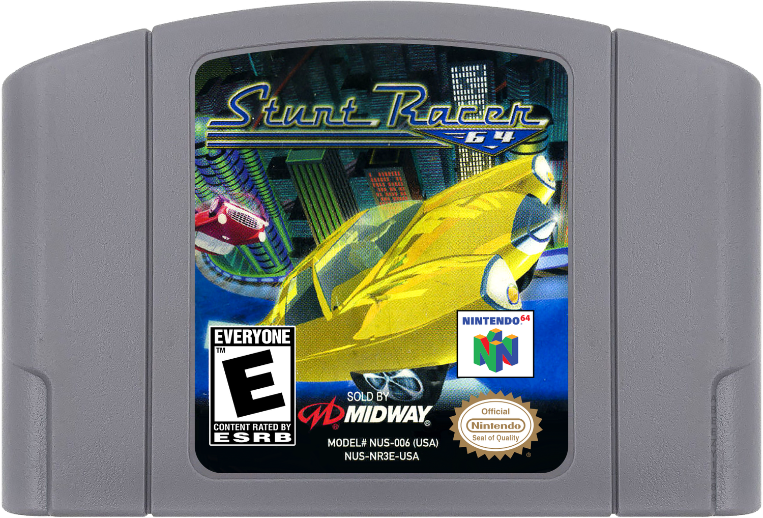 Stunt Racer 64 Cartridge Label