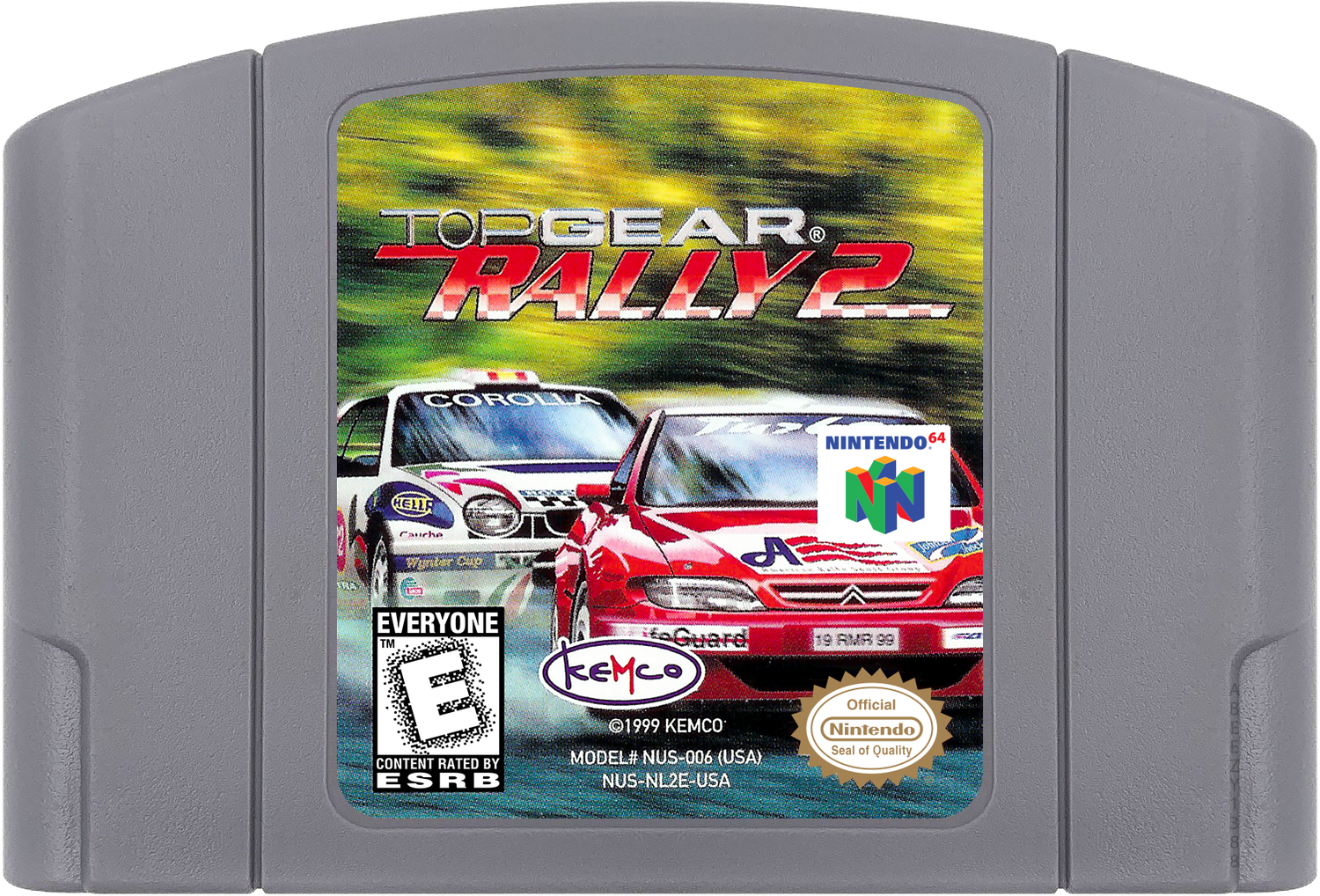 Top Gear Rally 2 Cartridge Label