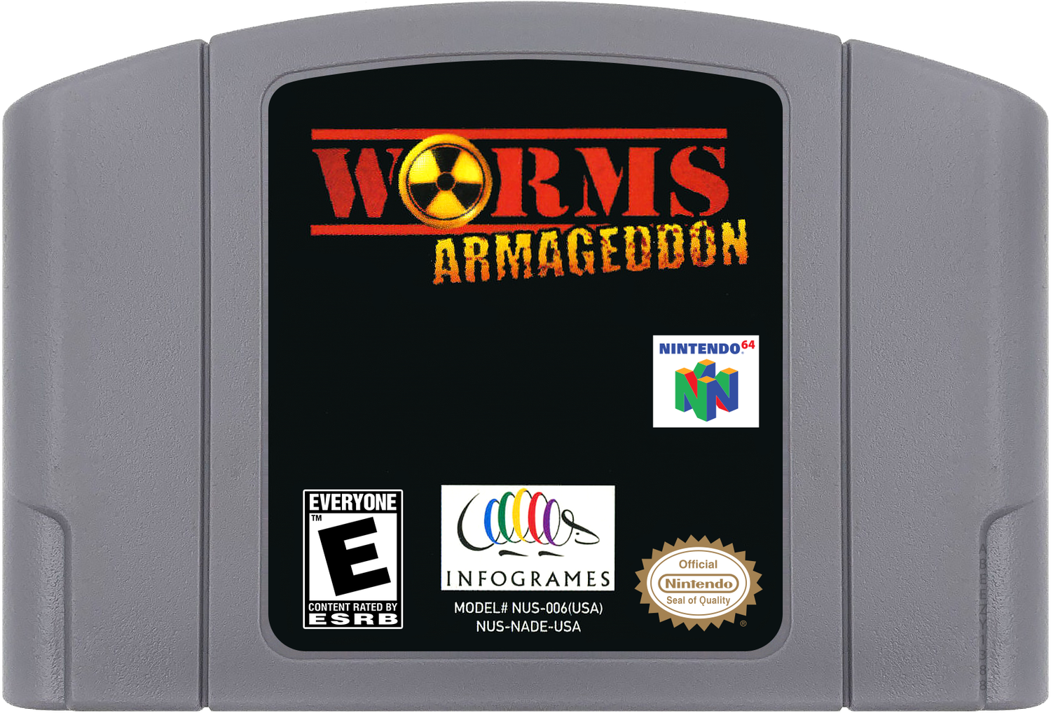 Worms Armageddon Cartridge Label