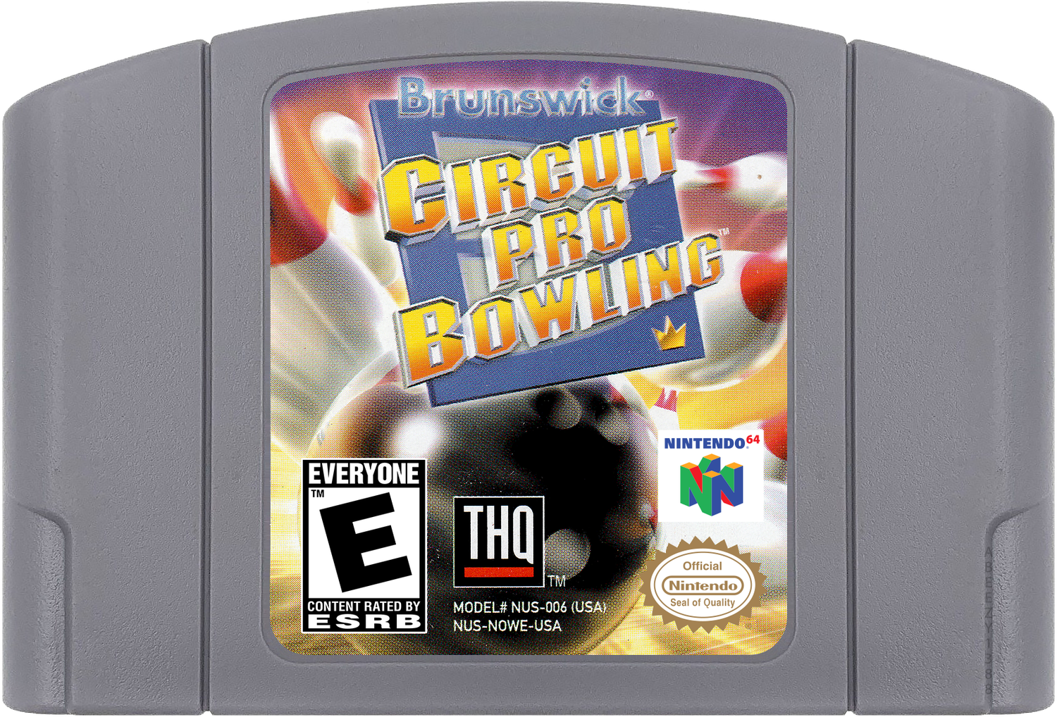 Brunswick Circuit Pro Bowling Cartridge Label