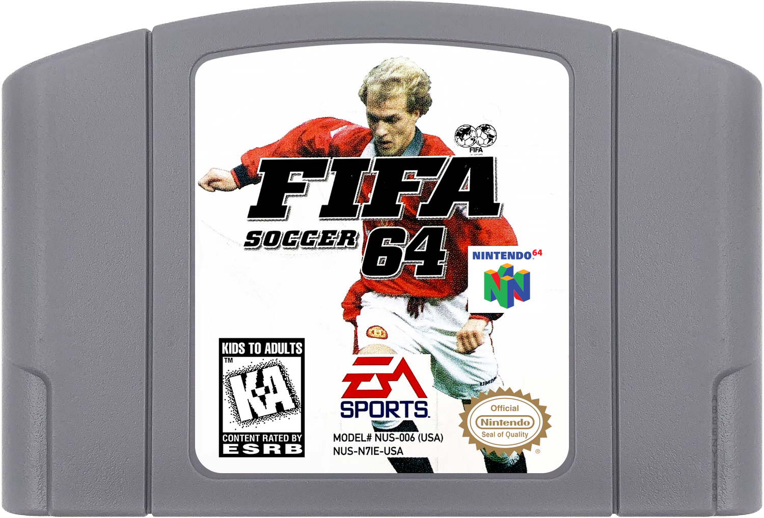 FIFA Soccer 64 Cartridge Label