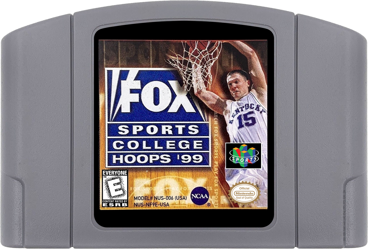 Fox Sports College Hoops '99 Cartridge Label