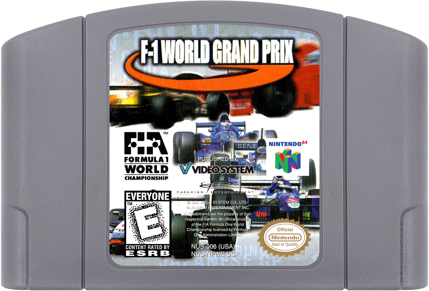 F-1 World Grand Prix Cartridge Label