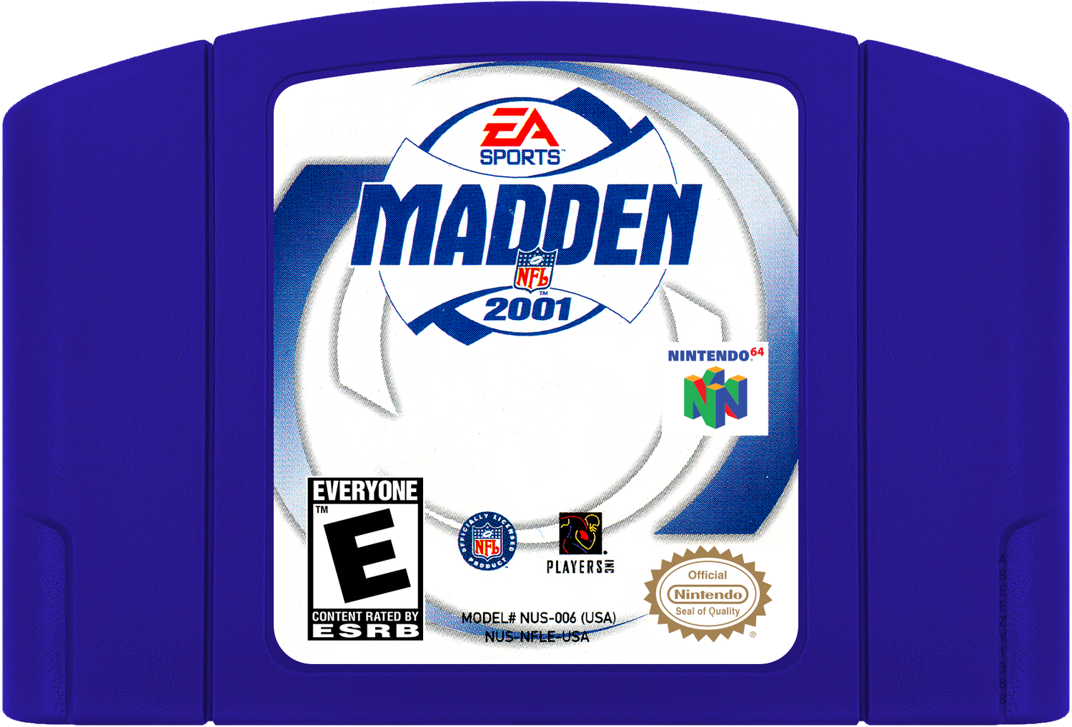 Madden NFL 2001 Cartridge Label