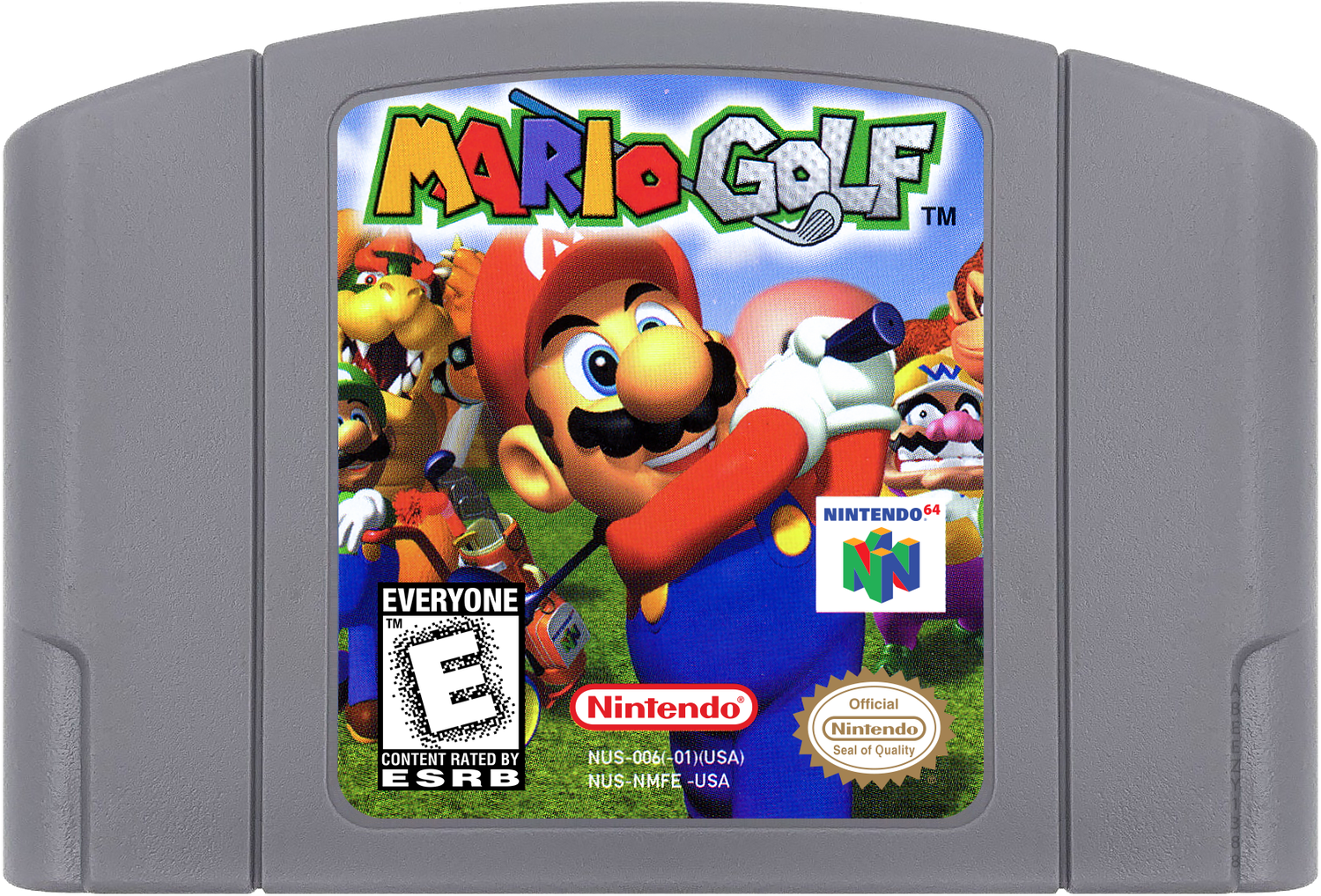 Mario Golf Cartridge Label