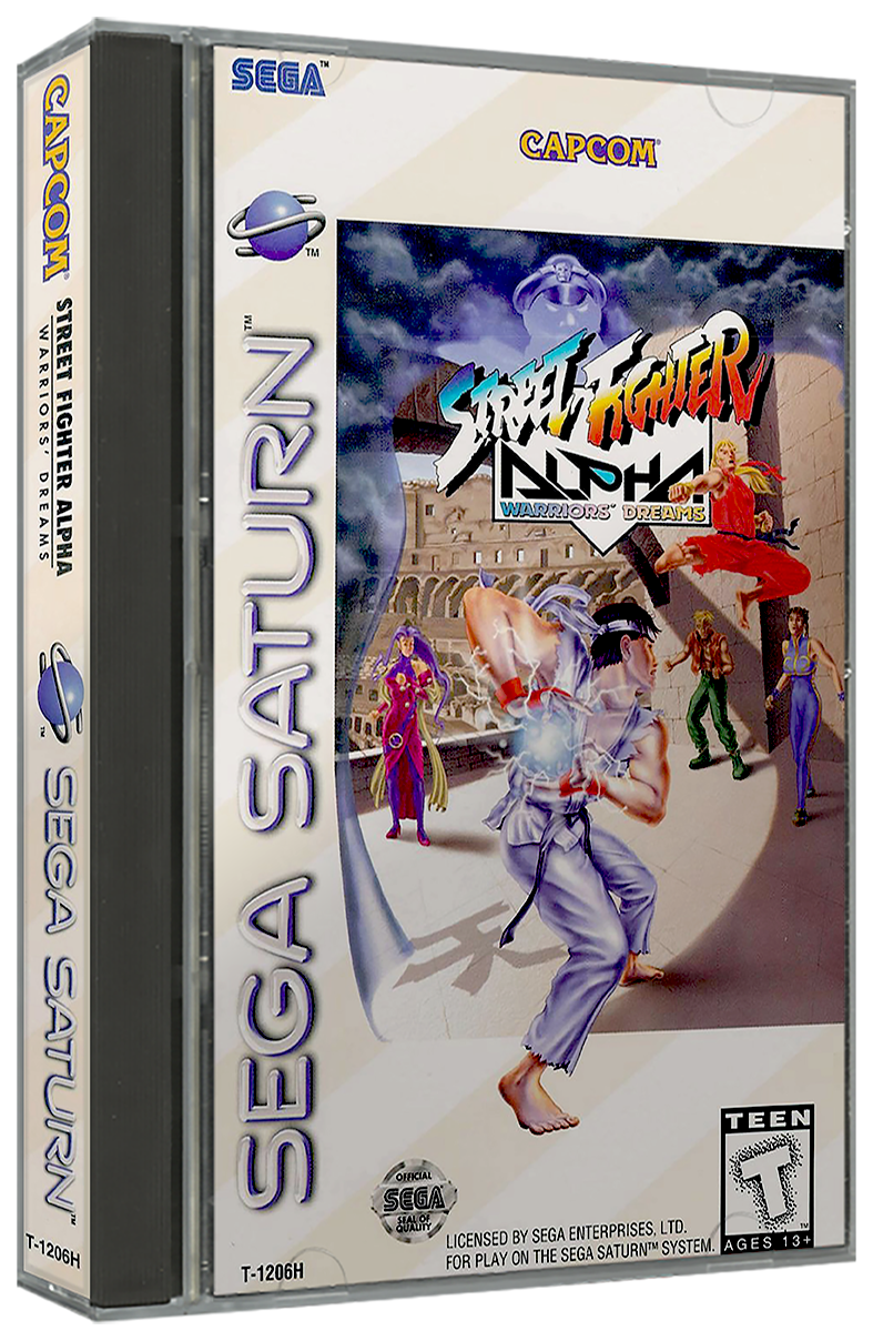 Street Fighter Alpha - Warrior's Dreams | NTSC | Sega Saturn | SS | En | Reproduction Case and Booklet - NO GAME