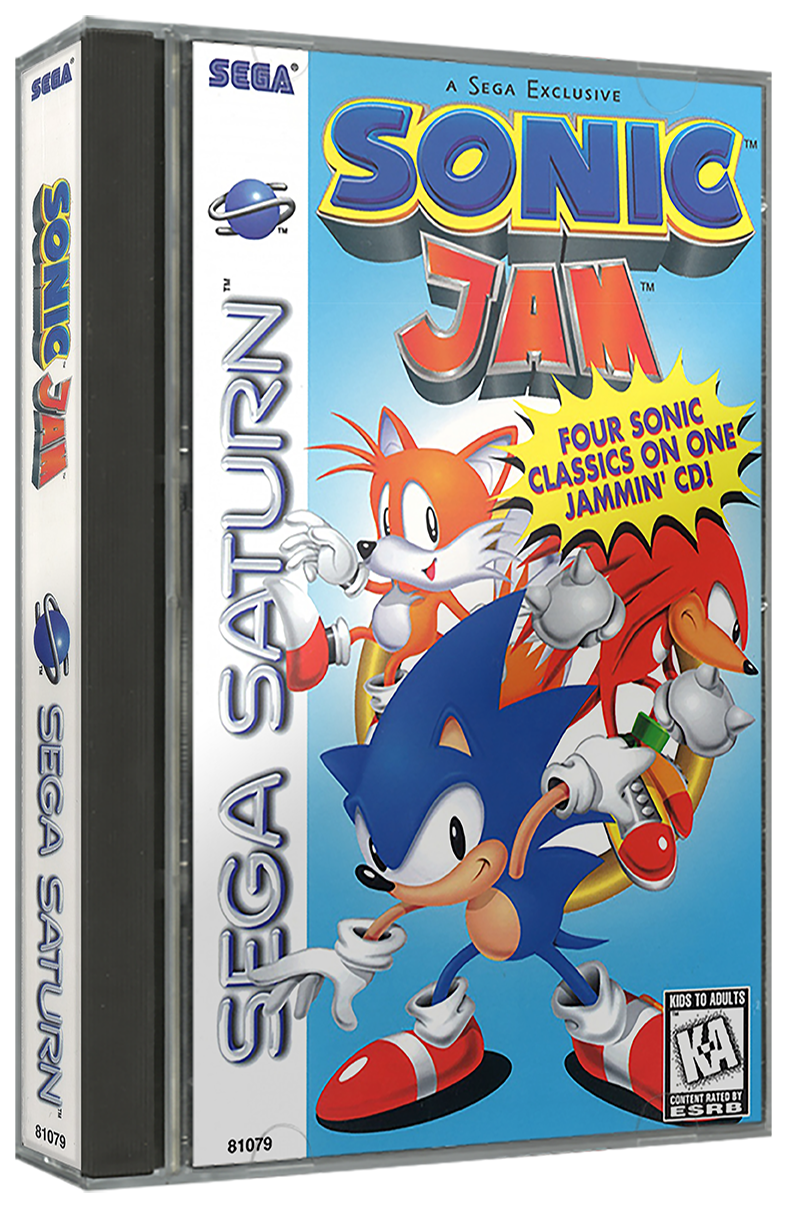 Sonic Jam | NTSC | Sega Saturn | SS | En | Reproduction Case and Booklet - NO GAME