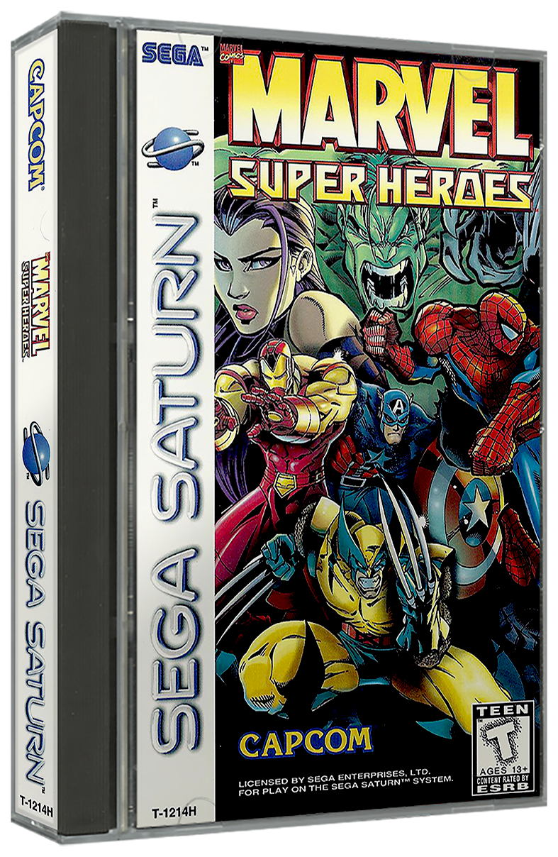 Marvel Super Heroes | NTSC | Sega Saturn | SS | En | Reproduction Case and Booklet - NO GAME