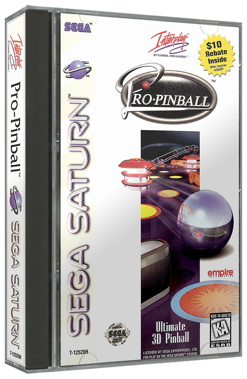 Pro Pinball | NTSC | Sega Saturn | SS | En | Reproduction Case and Booklet - NO GAME