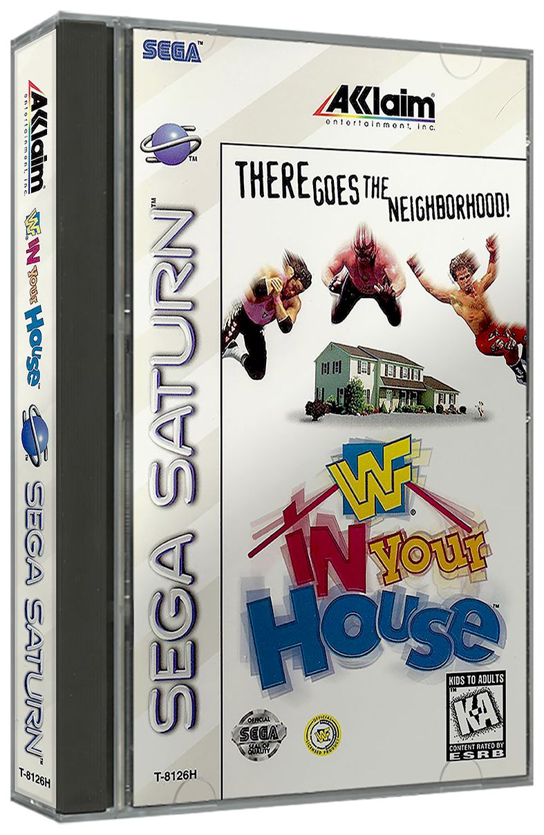 WWF In Your House | NTSC | Sega Saturn | SS | En | Reproduction Case and Booklet - NO GAME