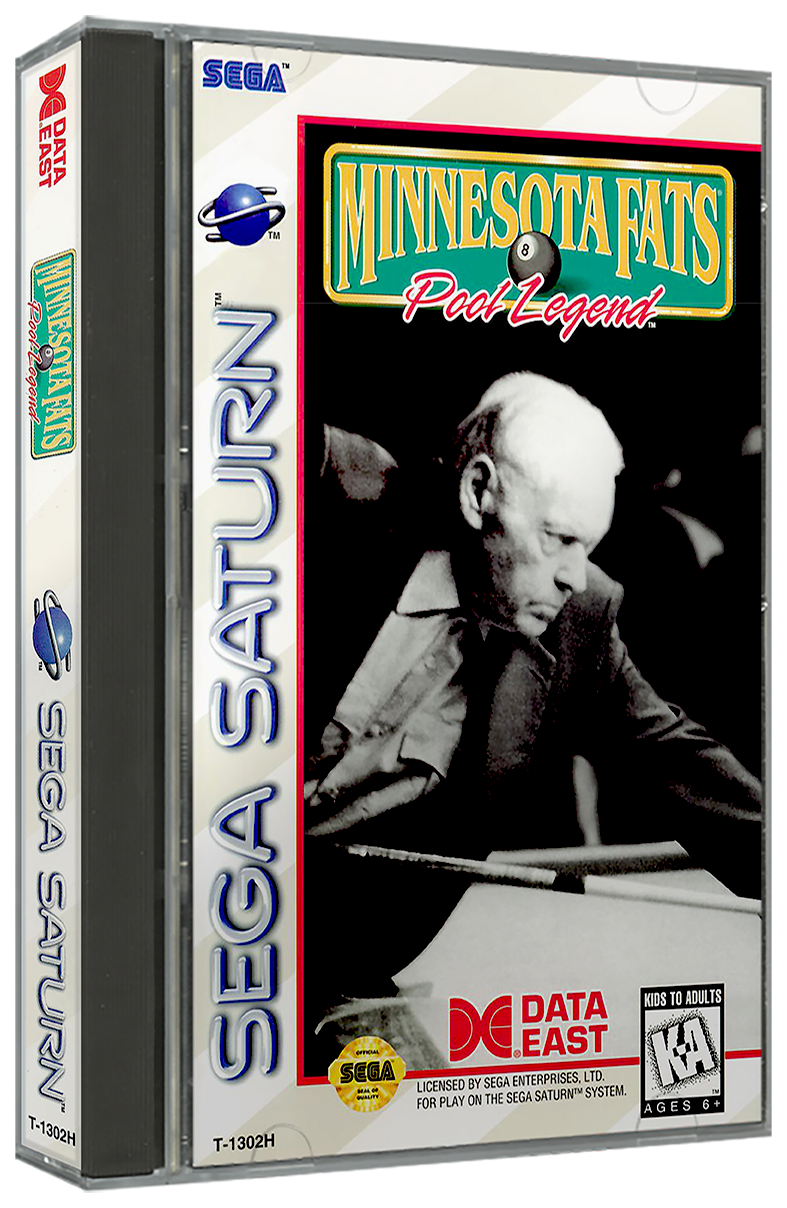 Minnesota Fats - Pool Legend | NTSC | Sega Saturn | SS | En | Reproduction Case and Booklet - NO GAME