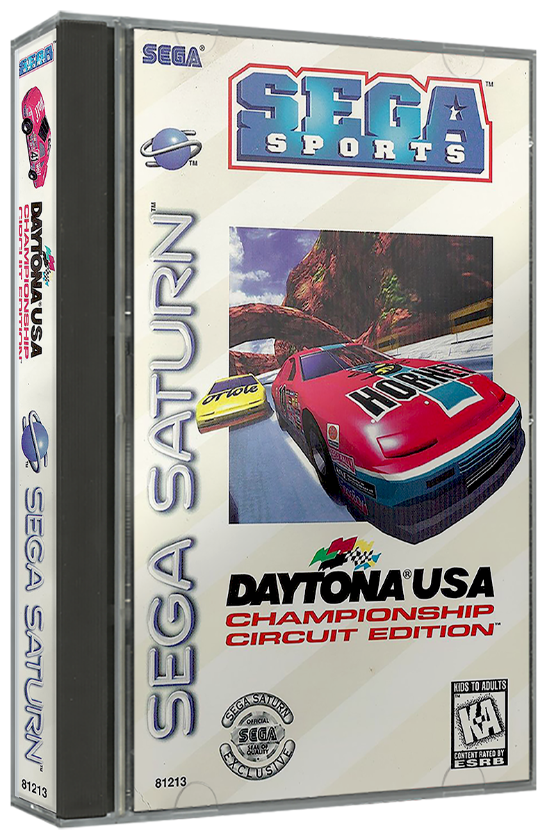 Daytona USA - Championship Circuit Edition | NTSC | Sega Saturn | SS | En | Reproduction Case and Booklet - NO GAME