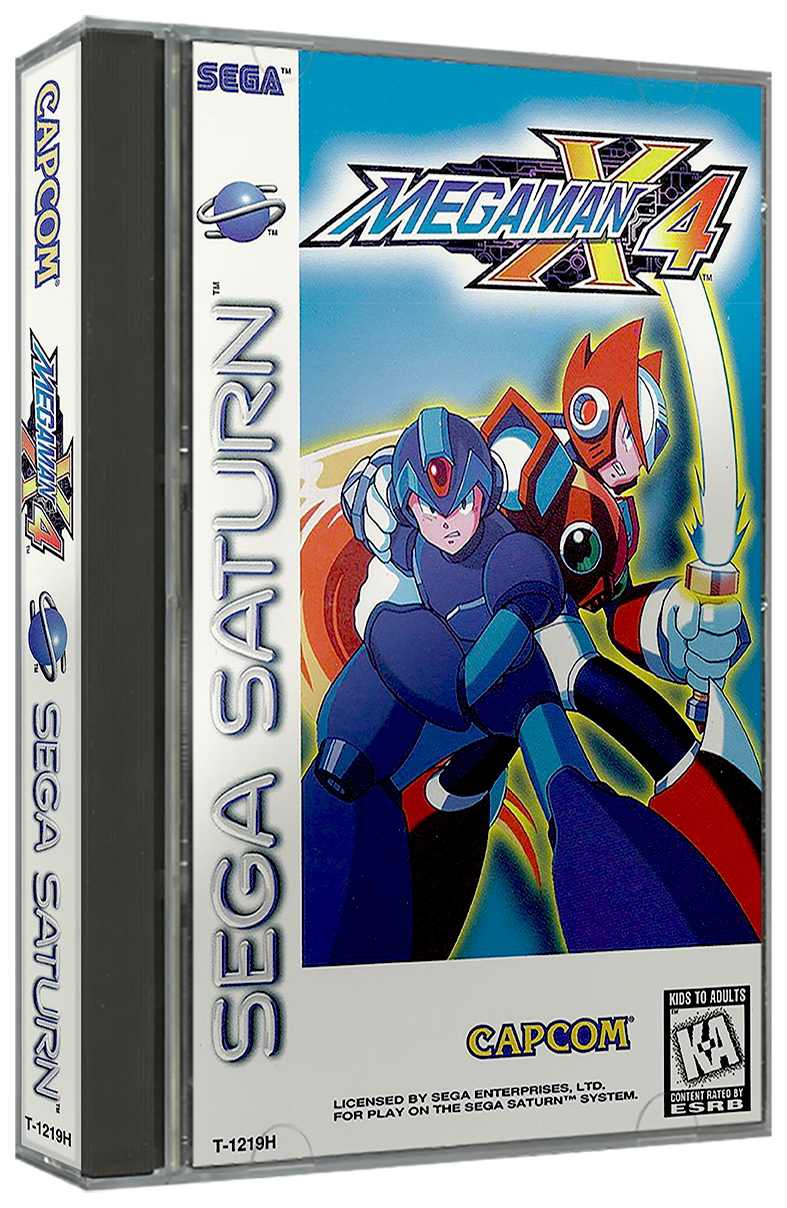 Megaman X4 | NTSC | Sega Saturn | SS | En | Reproduction Case and Booklet - NO GAME