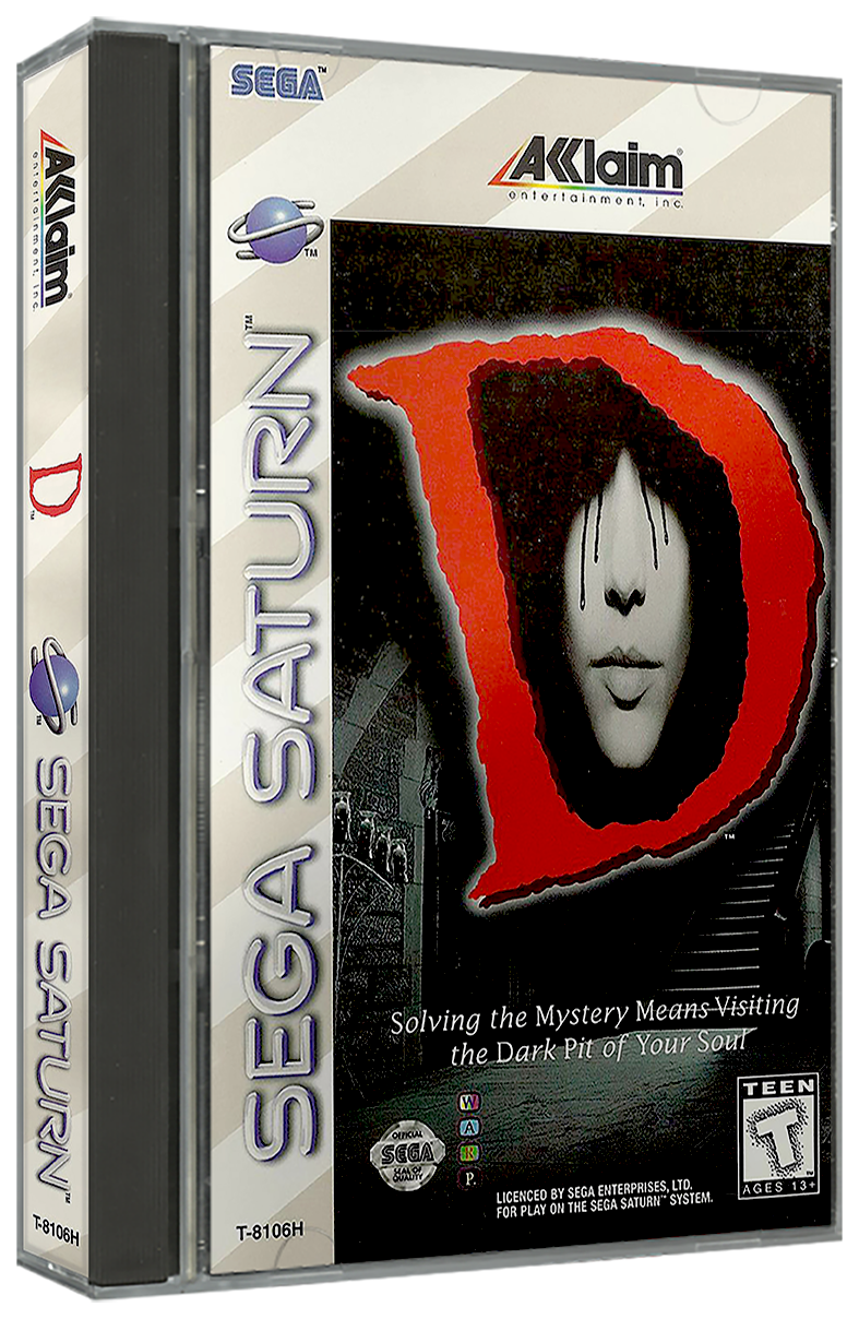 D | NTSC | Sega Saturn | SS | En | Reproduction Case and Booklet - NO GAME