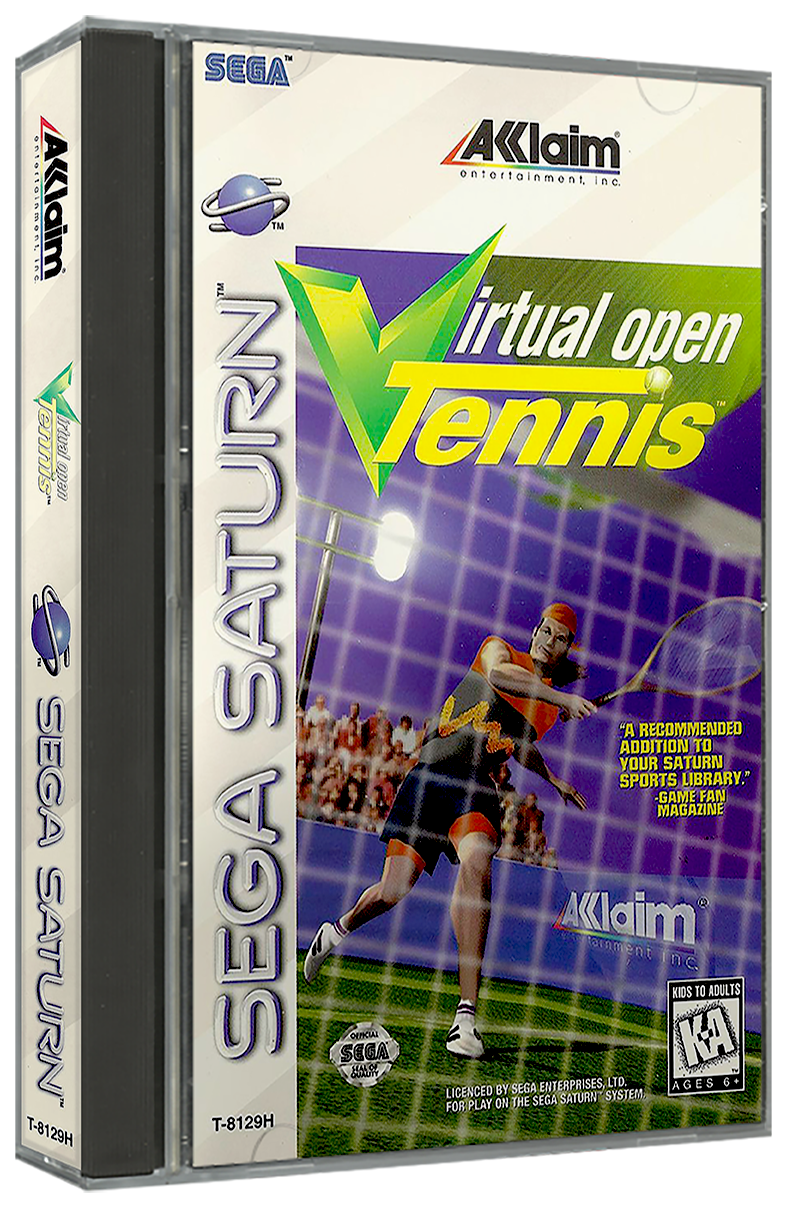 Virtual Open Tennis | NTSC | Sega Saturn | SS | En | Reproduction Case and Booklet - NO GAME