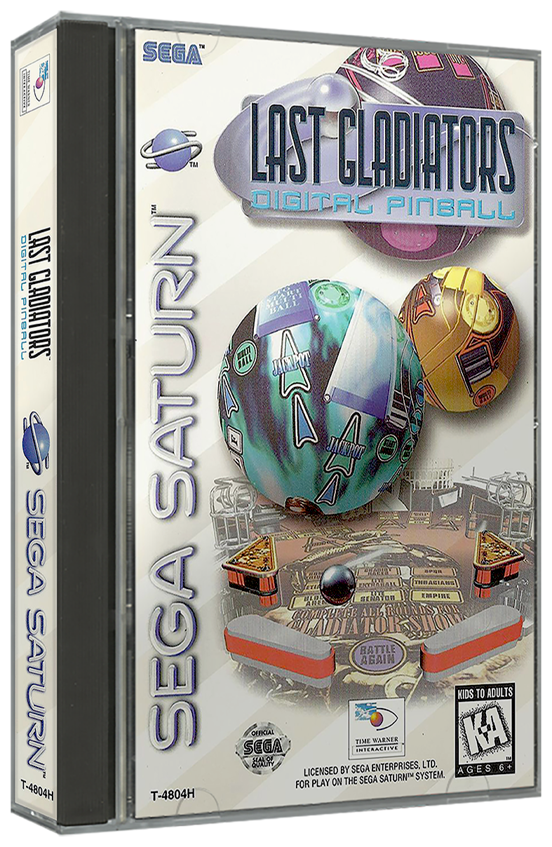 Last Gladiators - Digital Pinball | NTSC | Sega Saturn | SS | En | Reproduction Case and Booklet - NO GAME