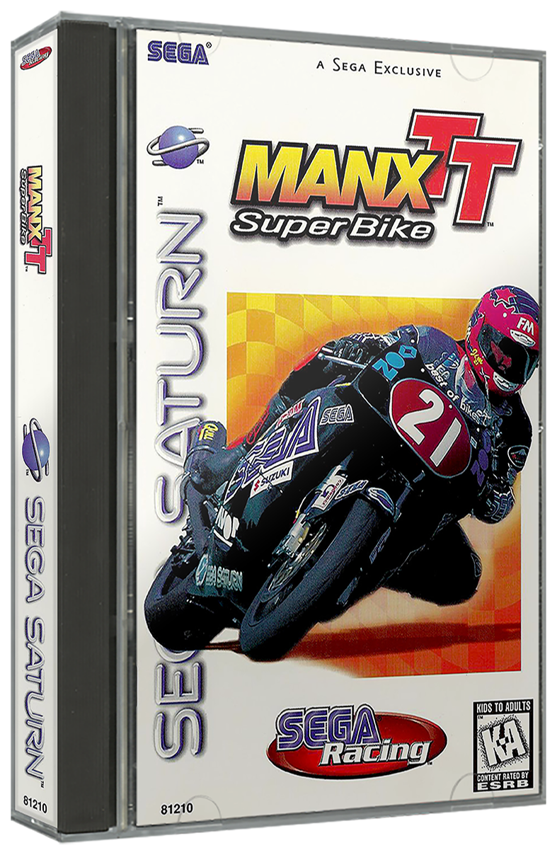 Manx TT SuperBike | NTSC | Sega Saturn | SS | En | Reproduction Case and Booklet - NO GAME