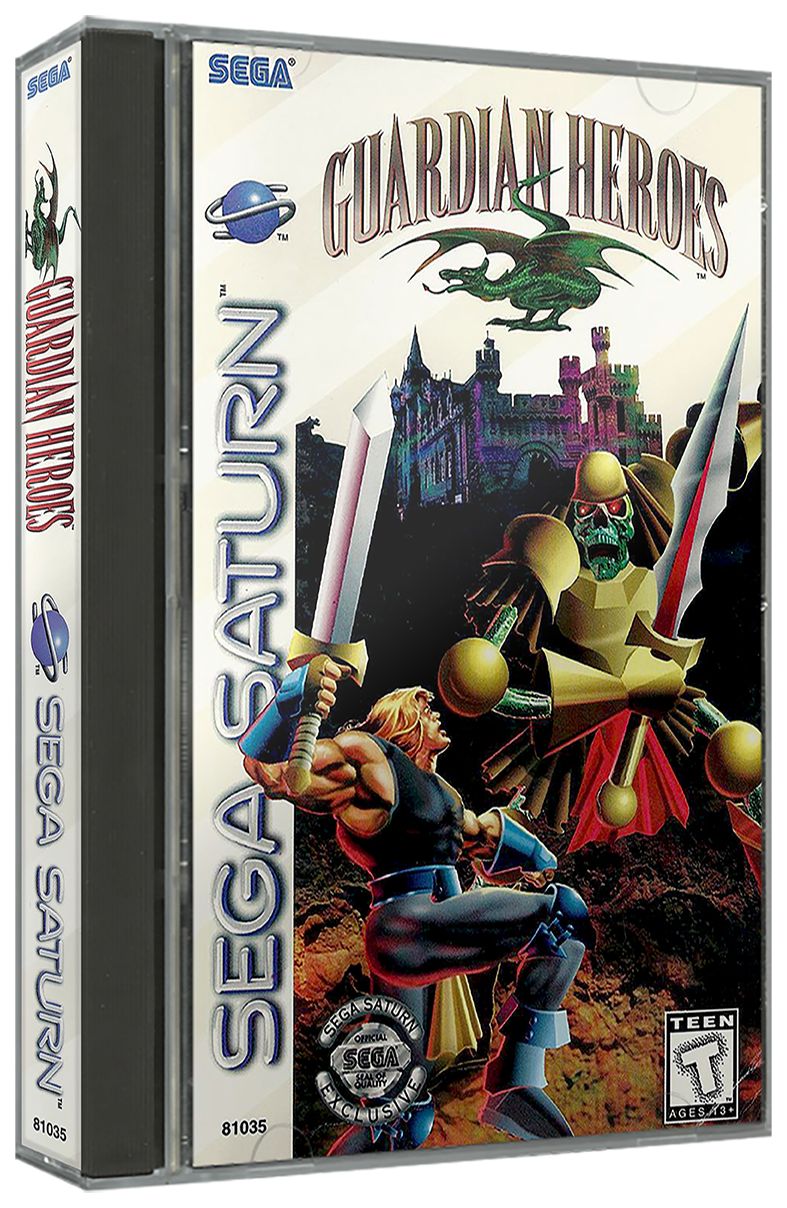 Guardian Heroes | NTSC | Sega Saturn | SS | En | Reproduction Case and Booklet - NO GAME