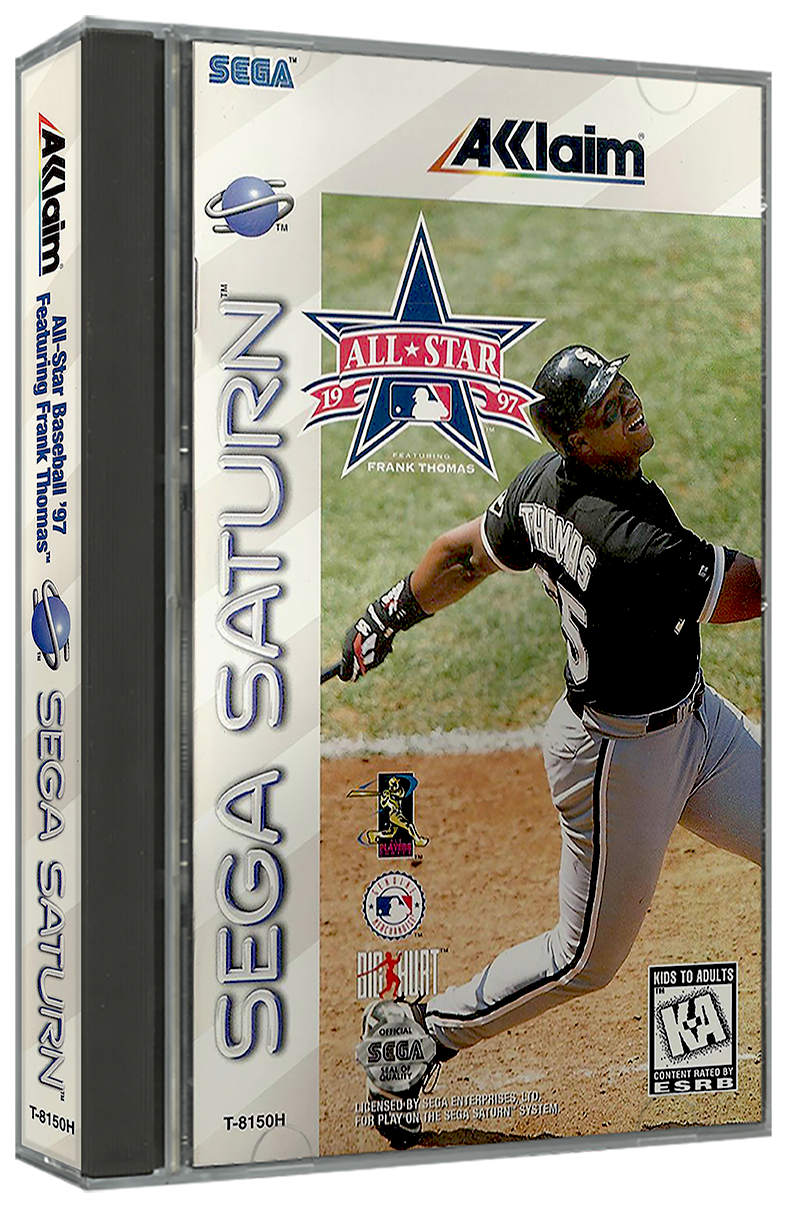 All Star Baseball '97 Featuring Frank Thomas | NTSC | Sega Saturn | SS | En | Reproduction Case and Booklet - NO GAME