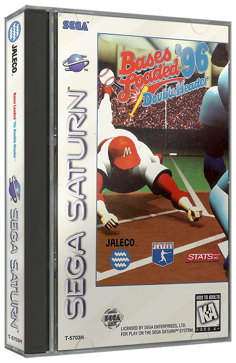 Bases Loaded '96 - Double Header | NTSC | Sega Saturn | SS | En | Reproduction Case and Booklet - NO GAME