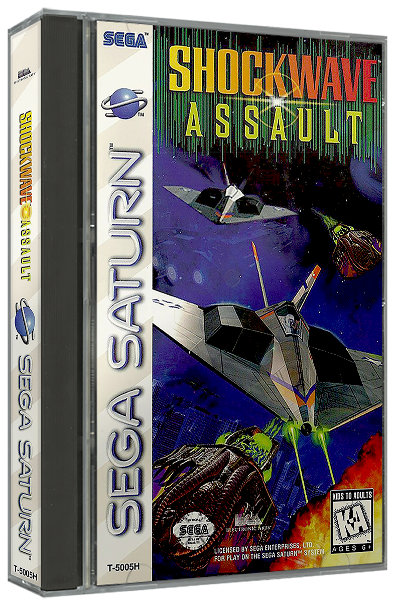 Shockwave Assault | NTSC | Sega Saturn | SS | En | Reproduction Case and Booklet - NO GAME