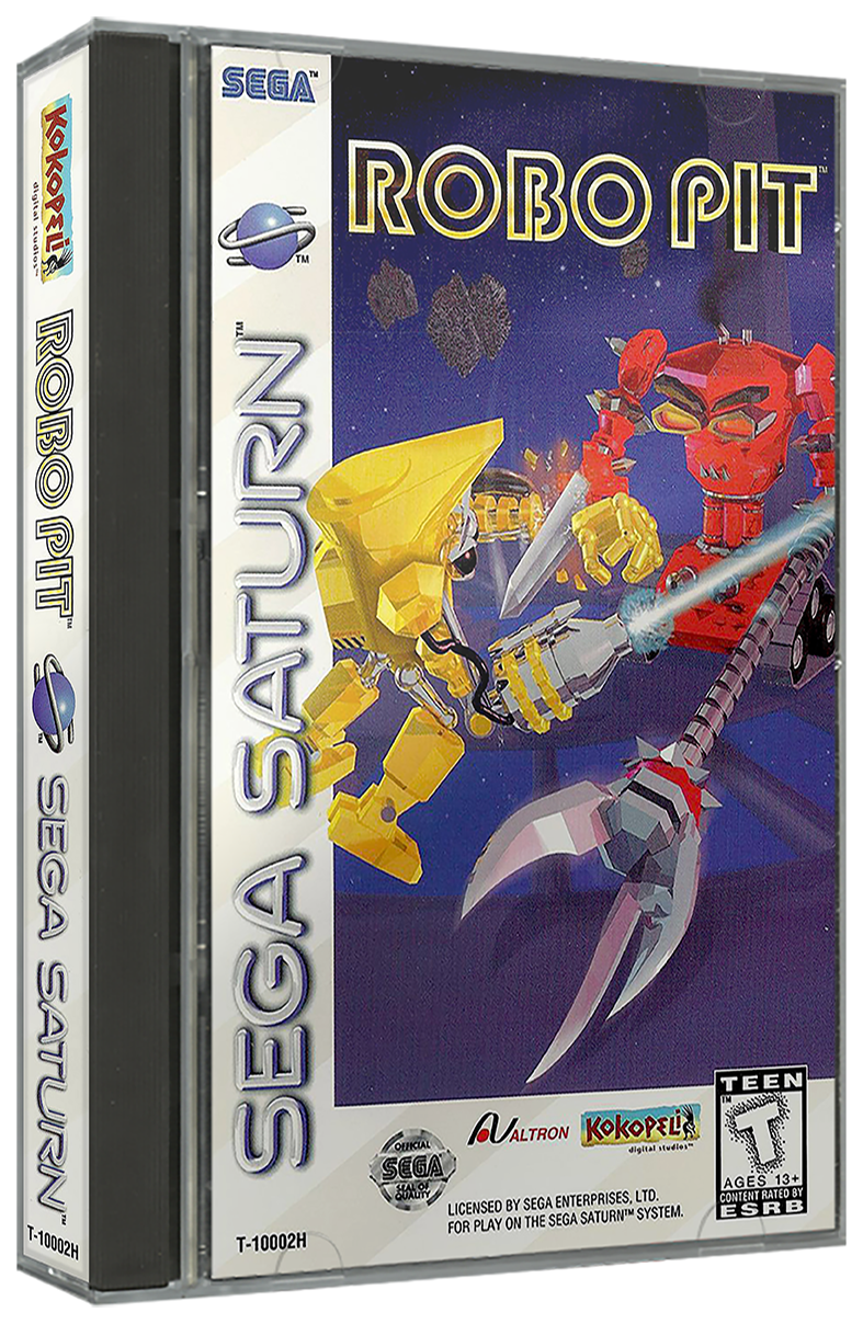 Robo Pit | NTSC | Sega Saturn | SS | En | Reproduction Case and Booklet - NO GAME