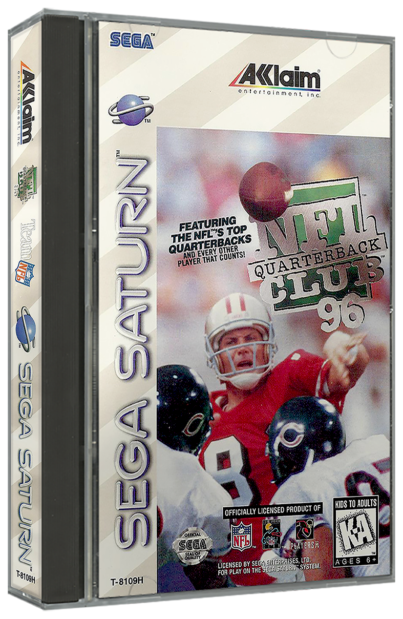 NFL Quarterback Club '96 | NTSC | Sega Saturn | SS | En | Reproduction Case and Booklet - NO GAME