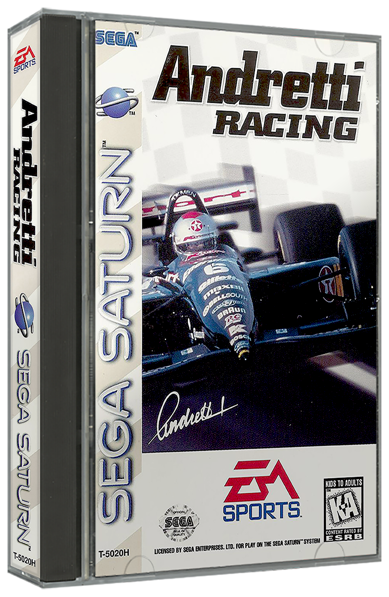 Andretti Racing | NTSC | Sega Saturn | SS | En | Reproduction Case and Booklet - NO GAME