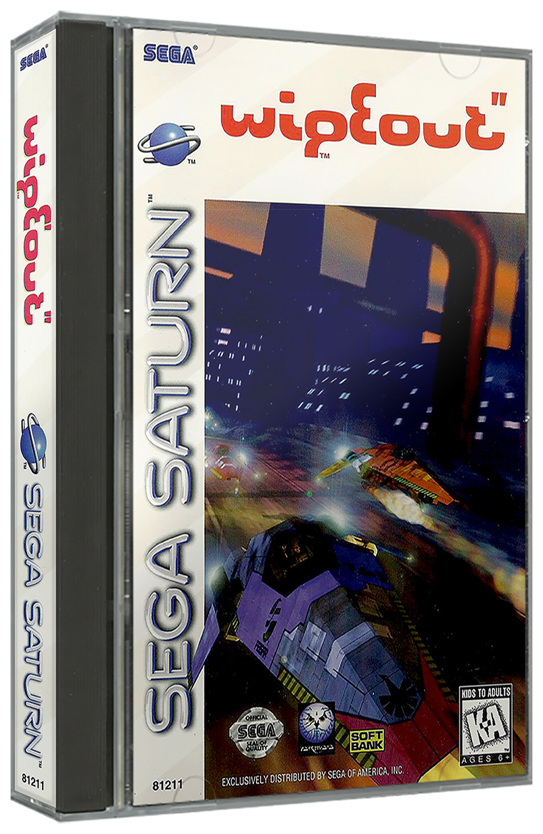 WipEout | NTSC | Sega Saturn | SS | En | Reproduction Case and Booklet - NO GAME