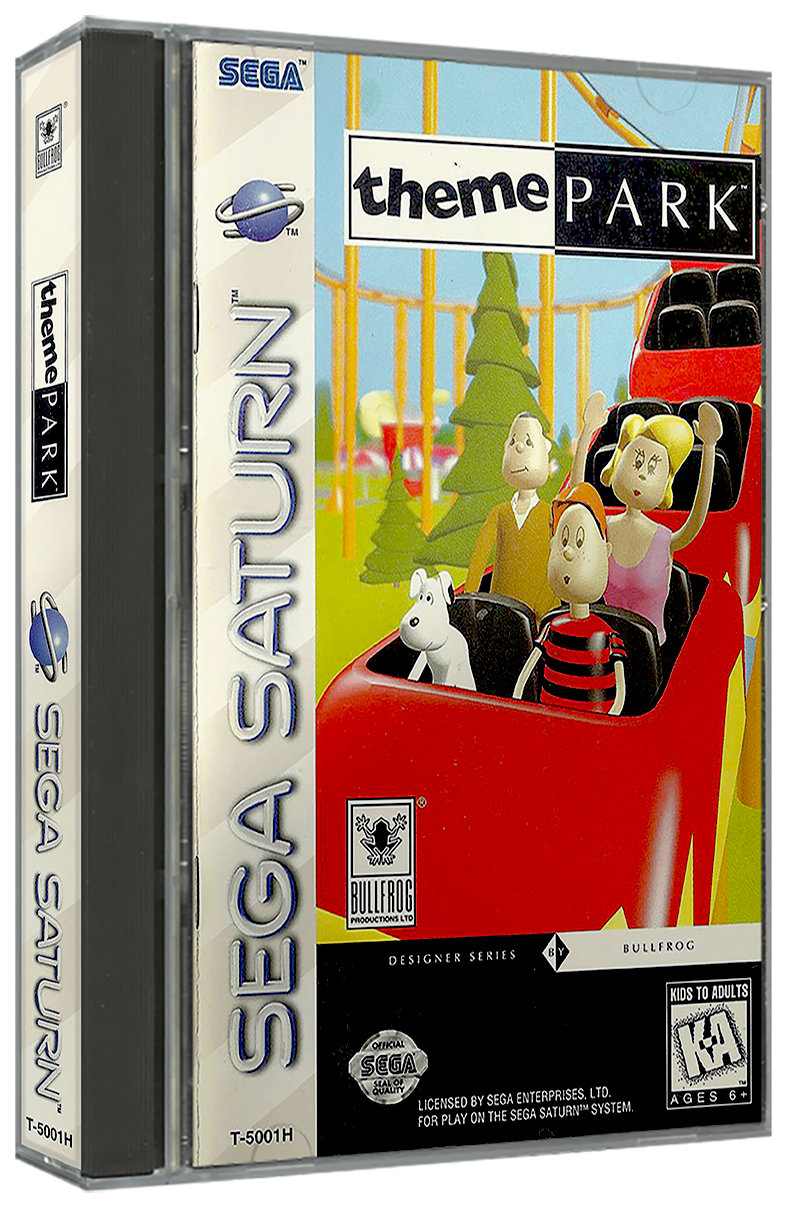 Theme Park | NTSC | Sega Saturn | SS | En | Reproduction Case and Booklet - NO GAME