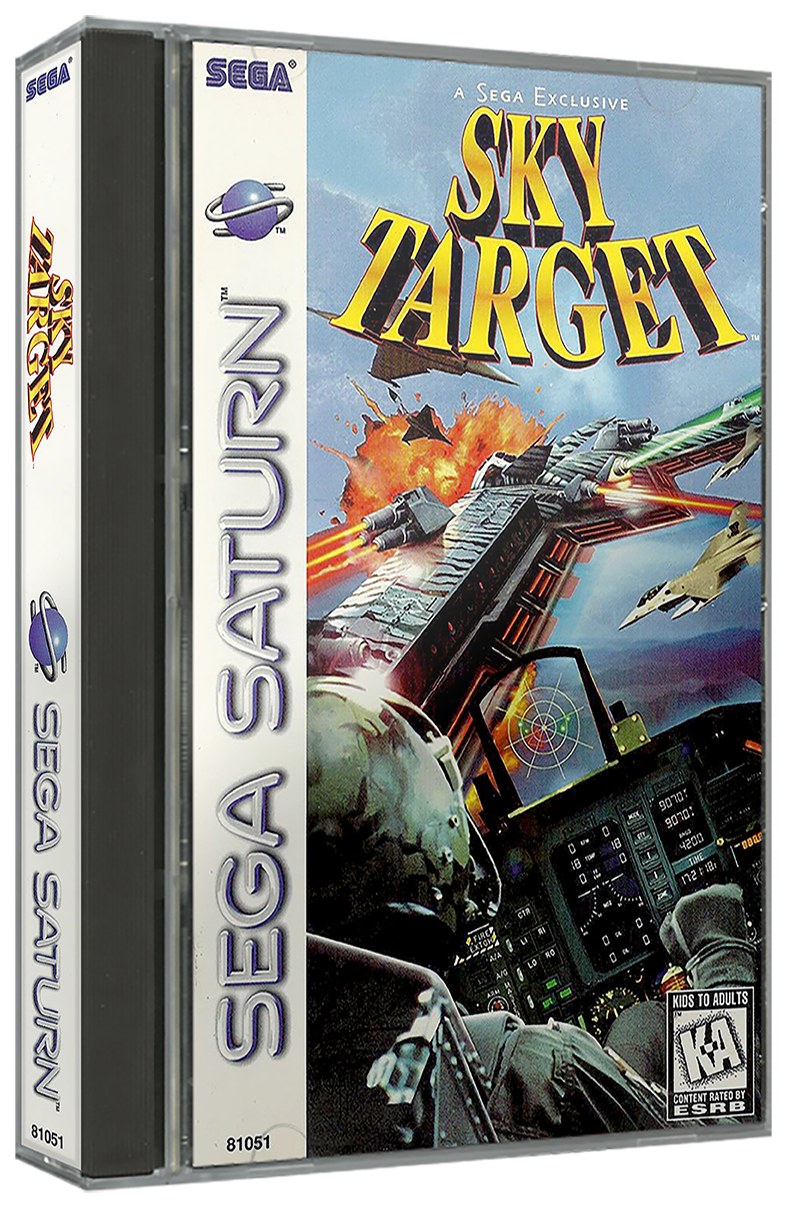Sky Target | NTSC | Sega Saturn | SS | En | Reproduction Case and Booklet - NO GAME