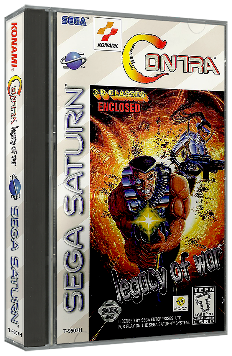 Contra - Legacy of War | NTSC | Sega Saturn | SS | En | Reproduction Case and Booklet - NO GAME