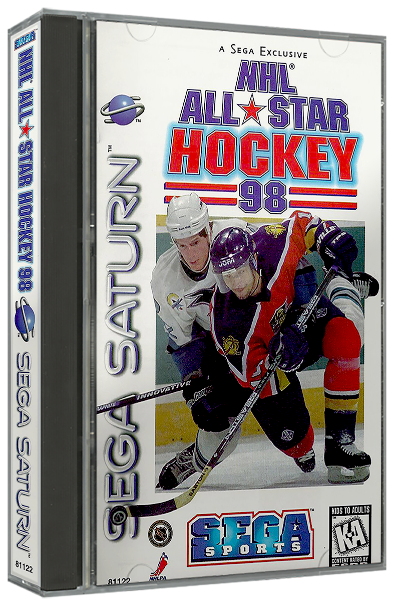 NHL All-Star Hockey 98 | NTSC | Sega Saturn | SS | En | Reproduction Case and Booklet - NO GAME