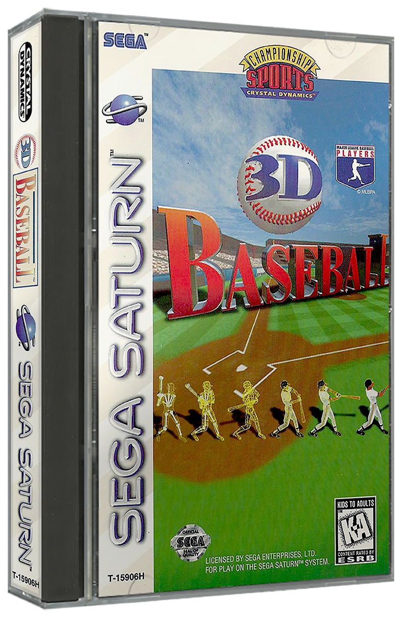 3D Baseball | NTSC | Sega Saturn | SS | En | Reproduction Case and Booklet - NO GAME