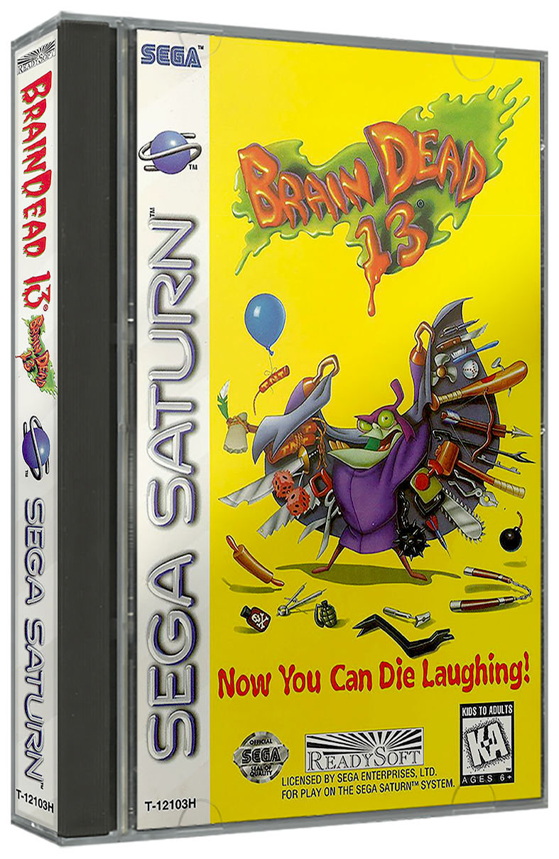 Brain Dead 13 | NTSC | Sega Saturn | SS | En | Reproduction Case and Booklet - NO GAME